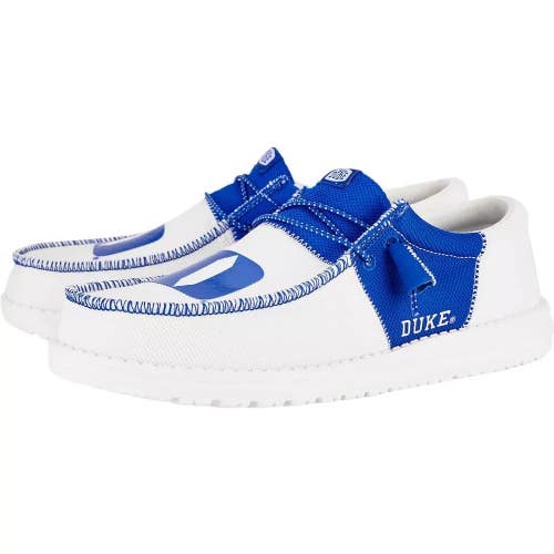 Hey Dude Wally Tri Duke Mens 14M Blue White Slip-On Moc Toe Casual Shoes SHOP686