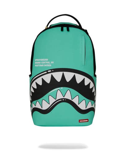 Sprayground Shark Central Bubble Shark Backpack Unisex Turq Laptop Sleeve SPR328