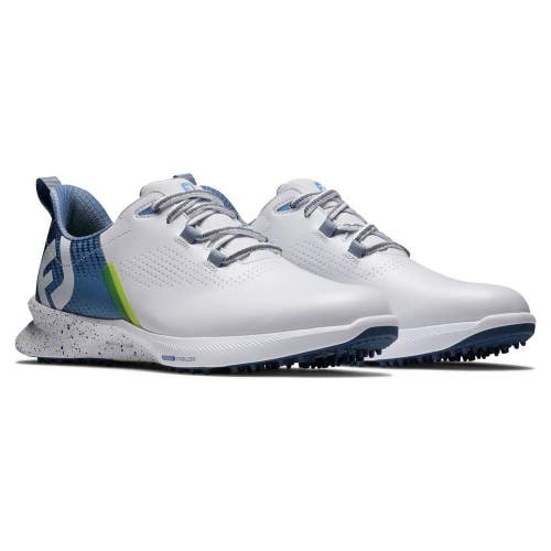 FootJoy Fuel 55429 Sneakers Men's US 8.5 M White Blue Leather Golf Shoes MEW2127