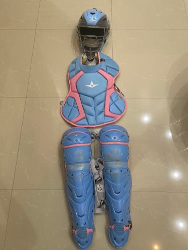 Blue All Star System 7 Axis Catcher's Set (Used)