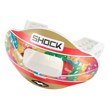 Shock Doctor Max Airflow Mouthguard- Gold/Gummies 11859-SHD733313098203