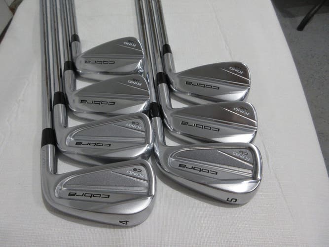 Cobra King Forged CB/MB Iron Set - 4-PW- KBS $-Taper 120 Stiff Flex Steel - MINT