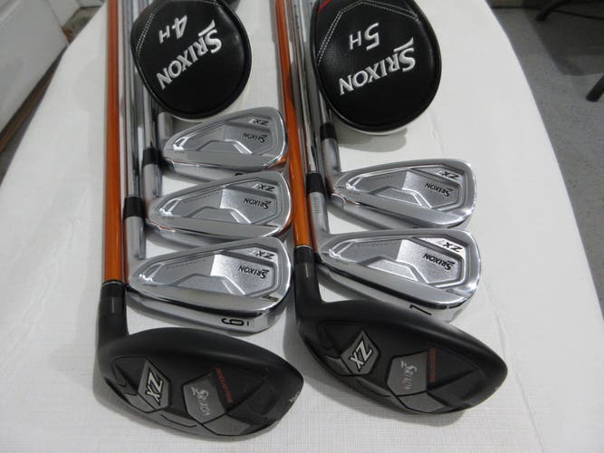 Srixon ZX7 MKII Hybrid Iron Set - 4H, 5H, 6-PW - Regular Graphite & Steel - MINT