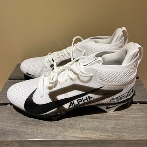 Nike Alpha Menace 4 Elite Football Cleats-Wh/Blk IB2501-100 Men’s Sz 12 NWOB