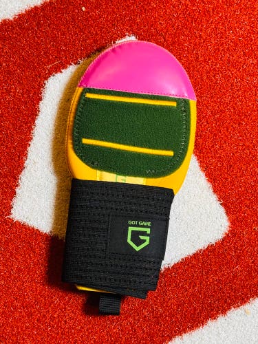 New- Got Game Baseball Sliding Mitt – Pink/Yellow/Green – Right/Left Hand
