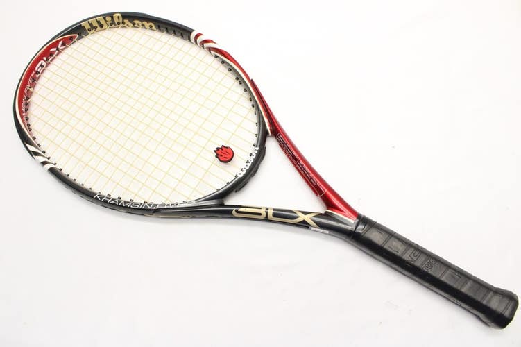 WILSON BLX KHAMSIN FIVE FX TENNIS RACQUET (4 1/4) NEW GRIP. JAPAN DEALER DEMO!!
