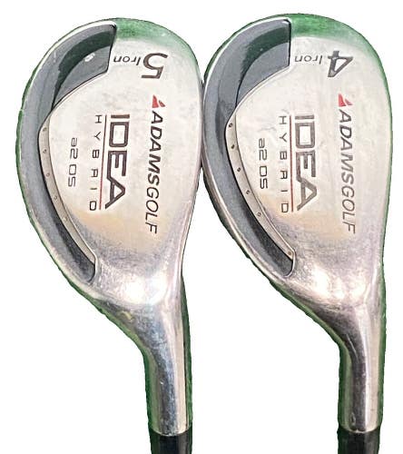 Adams Idea A2OS Hybrid Set 4h 21*, 5h 25* RH Lite Senior Graphite New Mid Grips