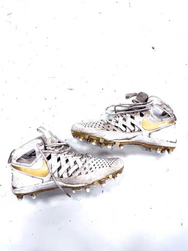 Used Nike LAX Cleats Mens White Senior 11 11860-S000313552
