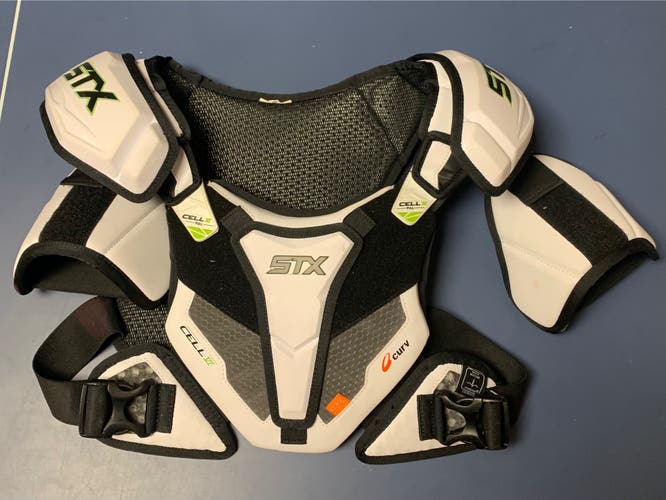 Medium Youth STX Cell VI Shoulder Pads (Used)