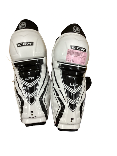 Used CCM LTP Junior Shin Guards White 20" 11613-S000187641