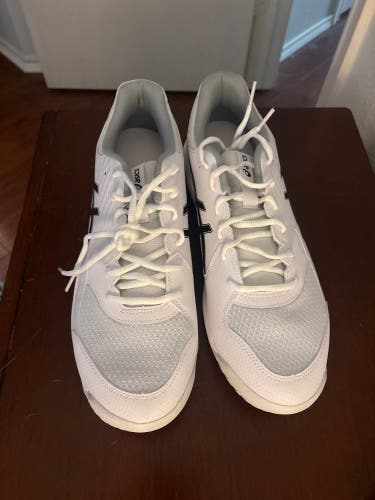 White Men's Size 13.0 (W 14.0) Adult Asics Gel Rocket Pickleball Edition Shoes (New)