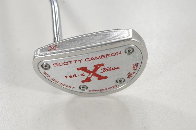 LEFT HANDED Titleist 2004 Scotty Cameron Red X 34" Putter Steel #221584