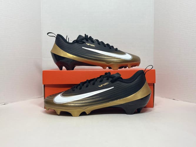 Black Gold Men's Size M 10.5 (W 12.0) Nike Vapor Speed 3 Men’s Football Cleats FB3303-003