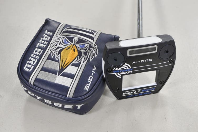 Odyssey Ai-ONE Square 2 Square Jailbird 34" Putter SL 90 Steel w/ Cover #224234
