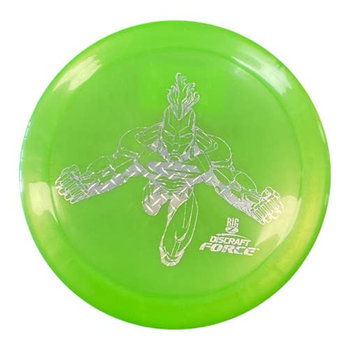 Used Discraft BIG Z FORCE Disc Golf Driver Green 176g 11450-S000526469