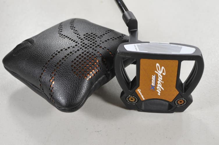 LEFT HANDED TaylorMade Spider Tour X Black #1 35" Putter KBS Steel #224341