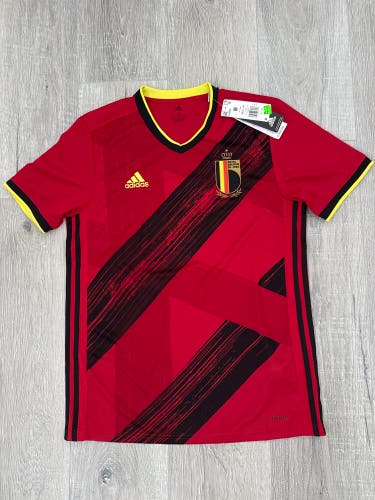 Belgium Home Soccer Jersey 2020 Red Medium Men's Adidas. Classic design. New with tags.