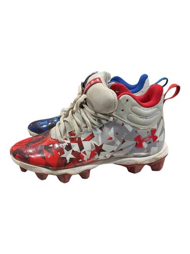 Used Under Armour BB CLEATS BB/SB Cleats Red Junior 04 11847-S000037748