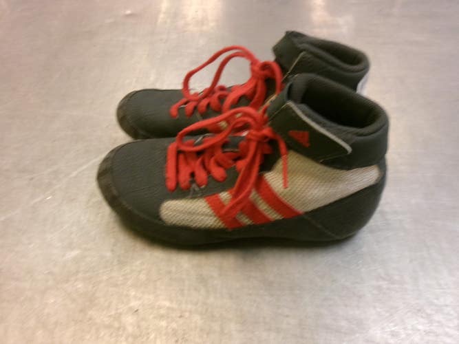 Used Adidas Wrestling Shoes Grey Junior 01 11339-S000205602