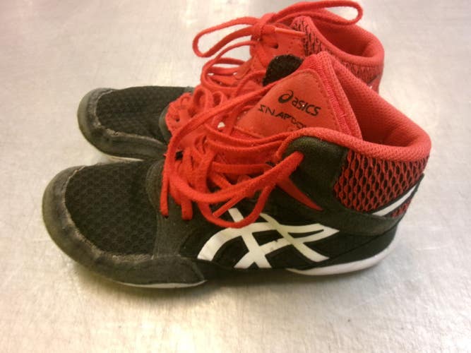 Used Asics Wrestling Shoes Red Junior 02.5 11339-S000205601