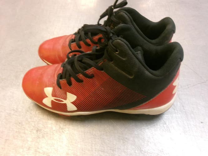 Used Under Armour BASEBALL BB/SB Cleats Red Junior 04 11339-S000205580