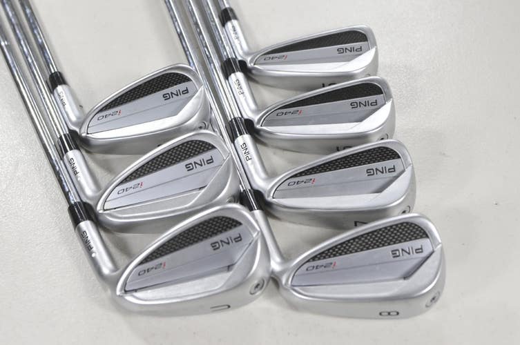 Ping i240 Power Spec 5-W,UW Iron Set Stiff Flex White Dot AWT 3.0 Steel #224345
