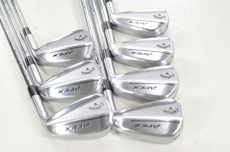 Callaway Apex Ti Fusion Plated 5-PW,AW Iron Set Stiff Flex RH Steel #224358