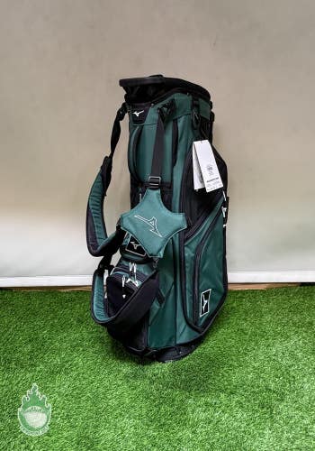 New With Tags Mizuno BR-DX Jungle Green 14-Way Stand Golf Bag with Rainhood