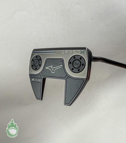 Used RH Mizuno M Craft X Six B Black Ion Forged 34" Putter Steel Golf Club