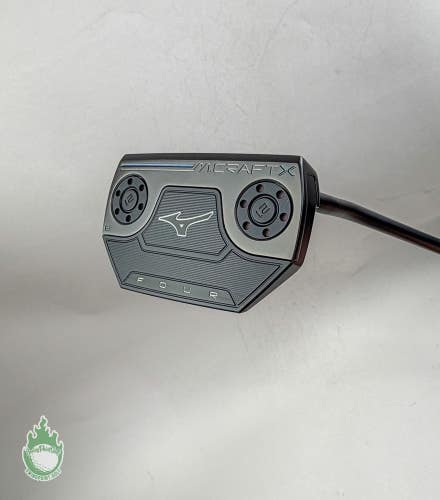 Used RH Mizuno M Craft X Four B Black Ion Forged 35" Putter Steel Golf Club