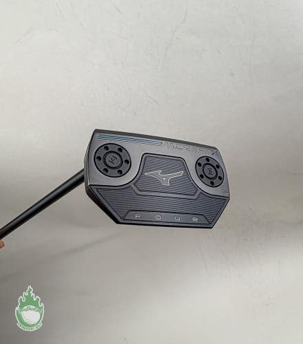 Used LH Mizuno M Craft X Four S Black Ion Forged 34" Putter Steel Golf Club