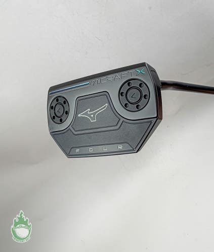 Used RH Mizuno M Craft X Four B Black Ion Forged 34" Putter Steel Golf Club