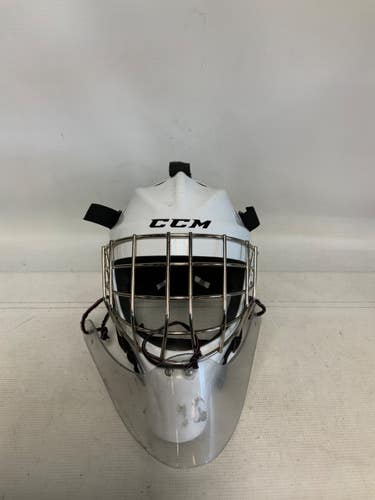 Used CCM GFL 1.5 EXPIRED Junior Goalie Helmet/Mask White S/M 11823-S000041162