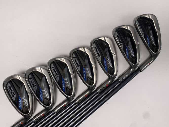 Ping G30 Iron Set 5-PW+GW Red Dot 1* Flat TFC 80 i Senior Graphite Mens RH