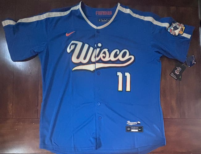 Jackson Chourio Adult Brewers City Connect Jersey Size XXL