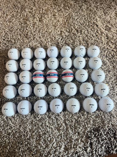 35 Nitro Golf Balls- 5A Condition