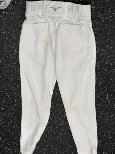 Used Mizuno YOUTH BASEBALL PANTS BB/SB Pant Mens White MD 11849-S000042667