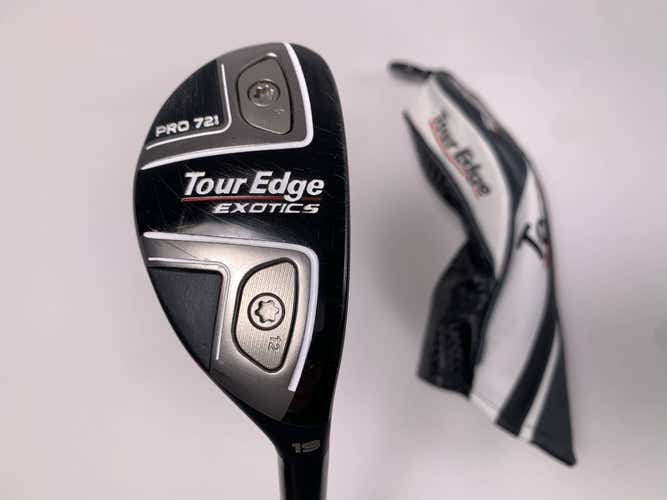 Tour Edge Exotics Pro 721 Hybrid 19* Accra TZ Five M5 95g Stiff Graphite Mens RH