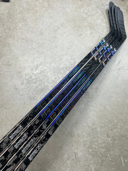 4 Pack 105 Flex P29M Senior CCM RibCor Trigger 9 Pro Left Hand Hockey Stick Pro Stock (New)