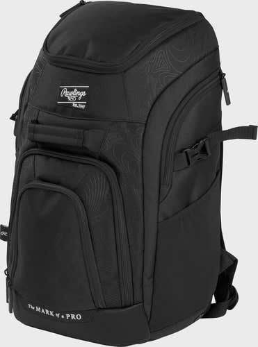 RAWLINGS FRANCHISE 2 PLAYERS BACKPACK - BLACK (New)