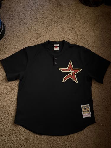 Houston Astros Craig Biggio Black Vintage Jersey Men’s XL