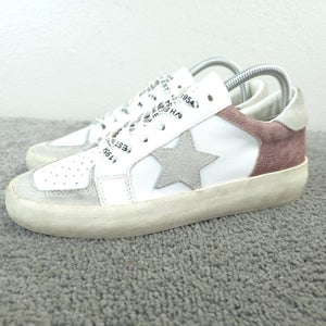 Vintage Havana Denver Womens Size 8.5 Shoes Suede Sneakers Cream White Pink