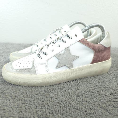 Vintage Havana Denver Womens Size 8.5 Shoes Suede Sneakers Cream White Pink