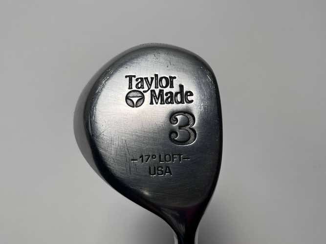 TaylorMade Pittsburgh Persimmon 3 Fairway Wood 17* Stiff Steel Mens RH