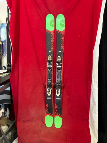 Skis: Rossignol Smash 7 skis, 150cm all mountain Skis.
Bindings: Look,
Binding Range: 261-381cm
90c