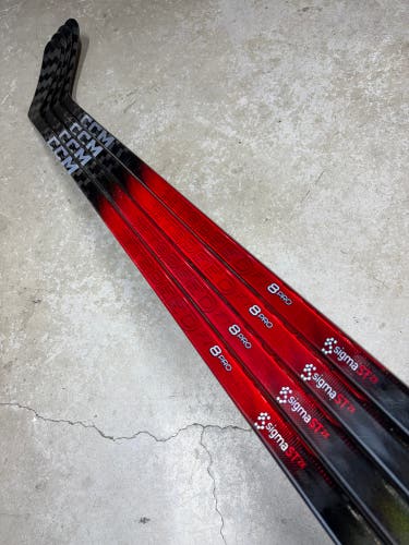 4 PACK 85 Flex Custom P28 Senior CCM FT8 Pro Right Hand Hockey Stick (New) Pro Stock