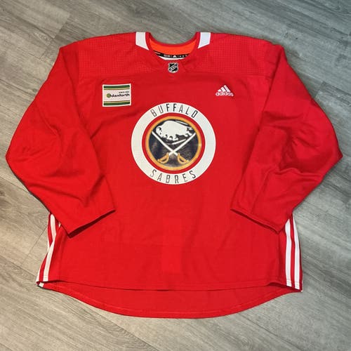 New Buffalo Sabres Made In Canada Adidas Jersey Size 58+ (Red)