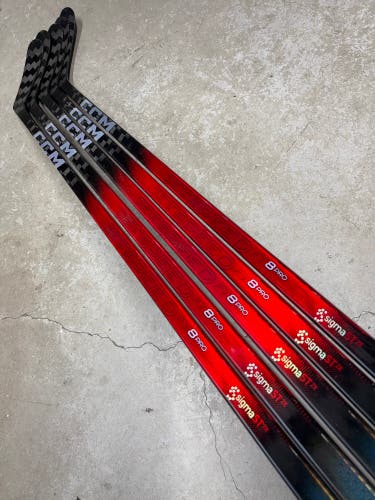 5 PACK 85 Flex Custom P28 Senior CCM FT8 Pro Right Hand Hockey Stick (New) Pro Stock