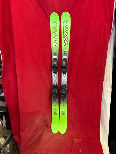 Skis: K2 Juvy youth downhill skis. 139cm
Bindings: Marker 
Binding Range: 235-330mm
Twin tip