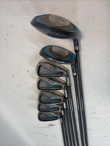 Top Flite XL Stainless Steel Ladies Golf Set, RH, 3W, 5Hy, 6-9i, Wedge